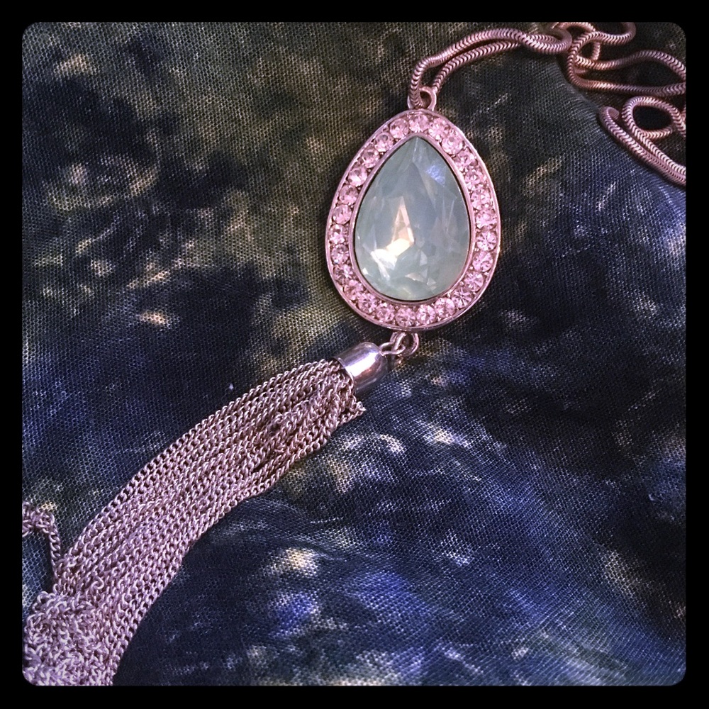 Mint green, tassel necklace 📿💚💋💎